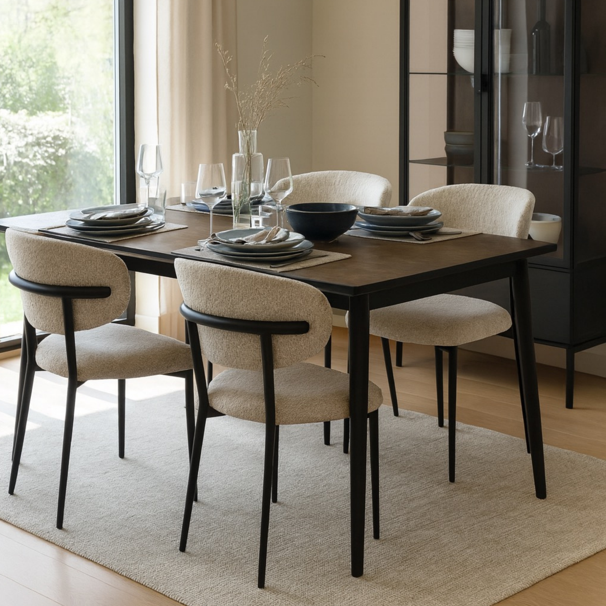 Krzesło DELUXE KR-188 Tkanina Noga Metalowa